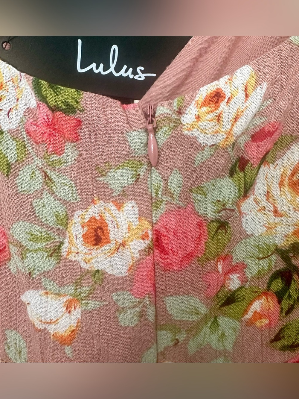 Lulus Pink Floral Maxi Dress NWT Size Small - Picture 3 of 4